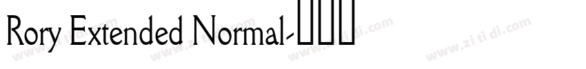 Rory Extended Normal字体转换
